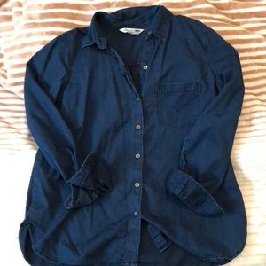 Old Navy dark chambray shirt